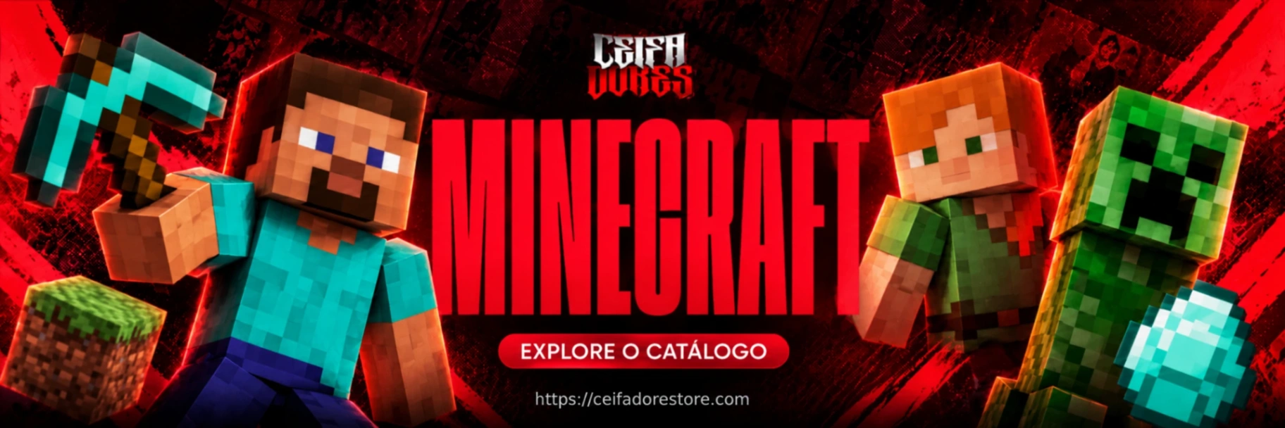 Catálogo de Minecraft da Ceifadores Store