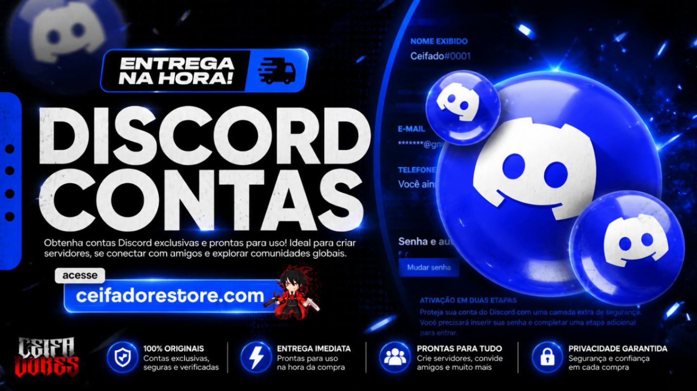 💙 Contas Discord