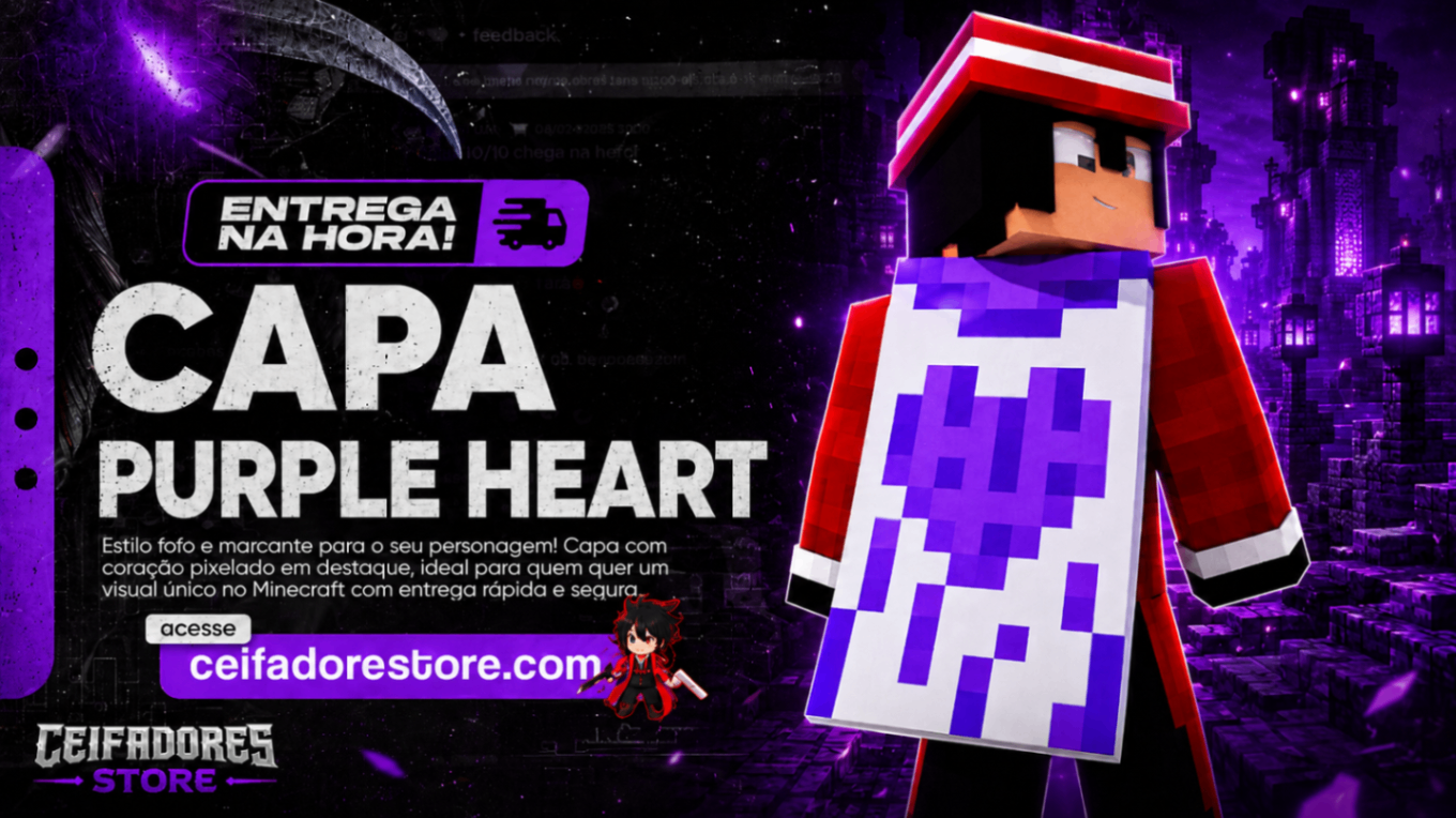 MINECRAFT FULL ACESSO + CAPA TWITCH (GARANTIA ETERNA)