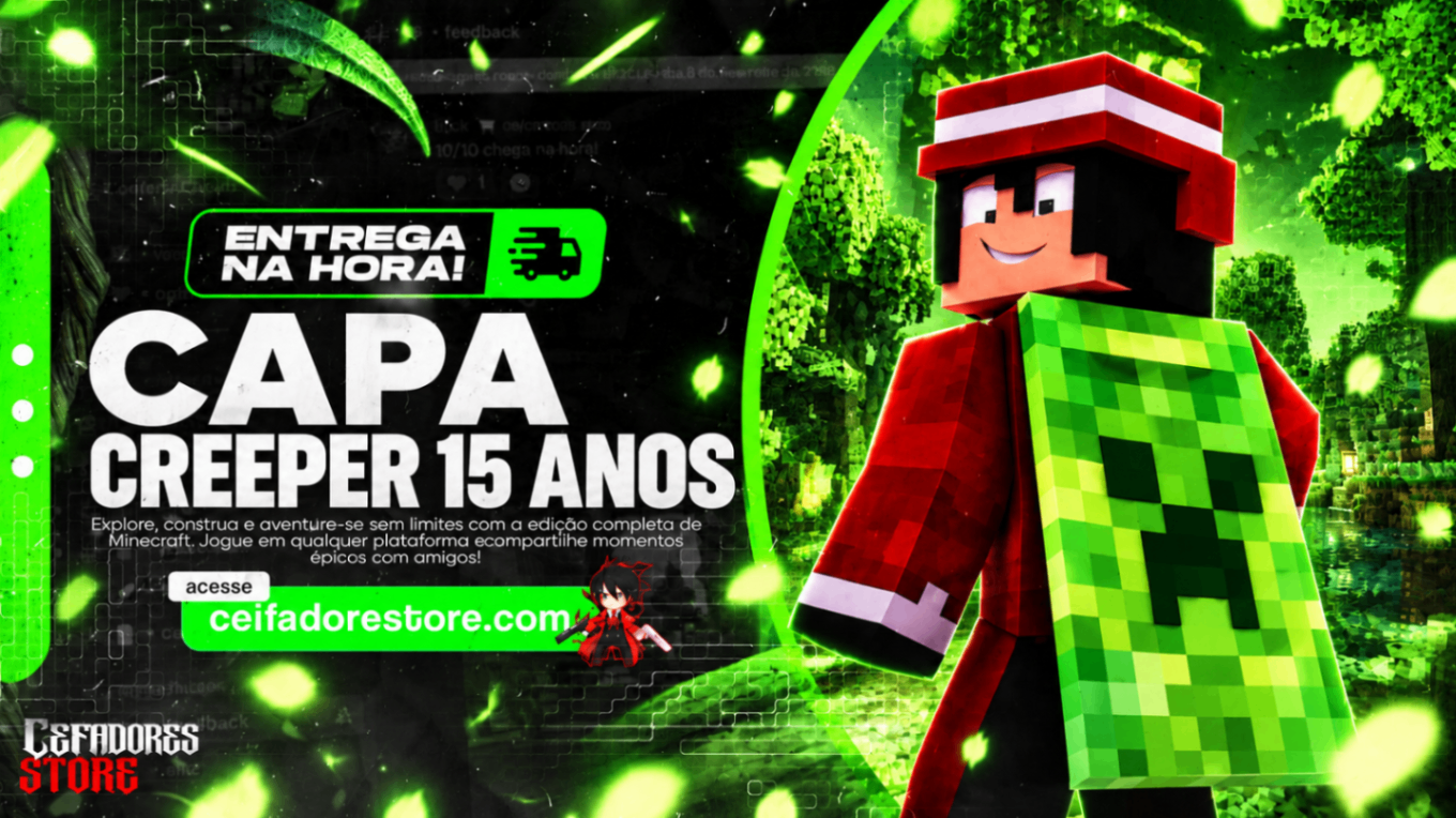 MINECRAFT FULL ACESSO + CAPA 15 ANOS (GARANTIA ETERNA )