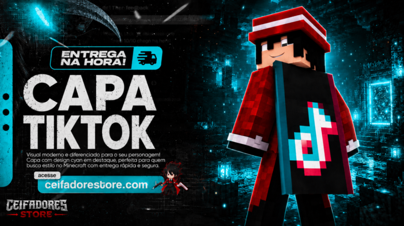 MINECRAFT FULL ACESSO + CAPA TIKTOK ( GARANTIA ETERNA )